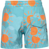 Sun Solecito Elastic Waist Drawstring Swimshorts, Blue - Swim Trunks - 3