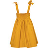 Poplin Bloom Crisscross Strap Pocket Dress, Yellow - Dresses - 3