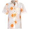 Sun Solecito Guayabera Tropical Short Sleeve Shirt, White - Shirts - 1 - thumbnail