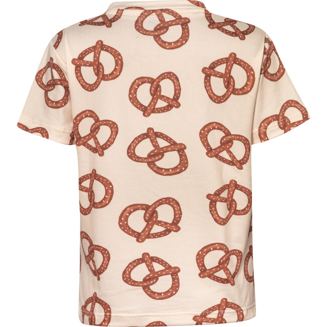 Pretzels Round Neck Basic T-Shirt, White - T-Shirts - 3