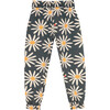 Picnic Daisy Bug Print Elastic Waist Pants, Grey - Pants - 2