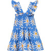 Corissia Daisy Bug Print Adjustable Strap Dress, Blue - Dresses - 3