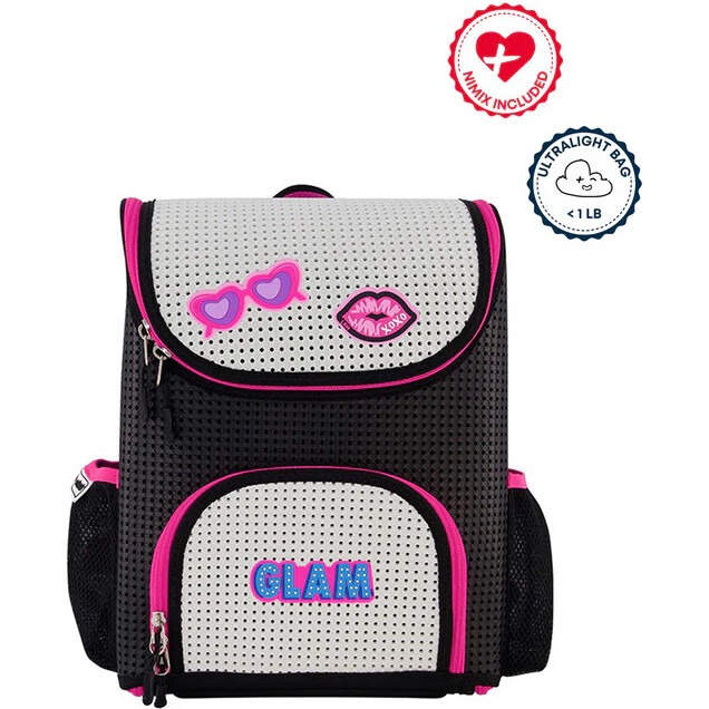 Student Backpack, Neon Pink & Nimix Glam Set of 3