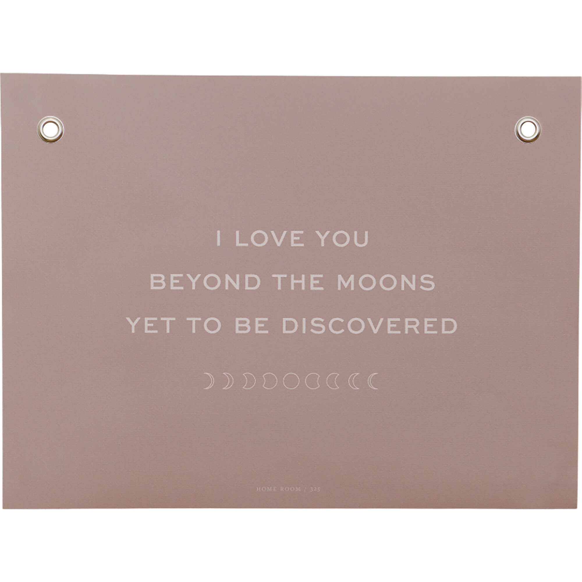 Life Lesson: I Love You Beyond The Moons Affirmation Print, Blush - Wall Décor - 1