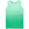 Pocket Tank In Dip-Dye, Green Apple Dip Dye - Tank Tops - 1 - thumbnail