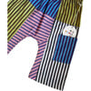 Pencil Stripe Fisherman Elastic Waist Crop Pant, Multicolors - Pants - 4