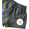 All Over Polka Dot Elastic Waist Pocket Shorts, Green & Blue - Shorts - 4