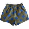 All Over Polka Dot Elastic Waist Pocket Shorts, Green & Blue - Shorts - 5