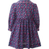 Snowdrop Floral Print Ric Rac Trim Button-Front Dress, Navy & Multicolors - Dresses - 2