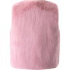 Girl's Faux Fur Gilet, Powder Pink - Faux Fur Coats - 2