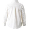 Classic Long Sleeve Button Down Shirt, Ivory - Button Downs - 2