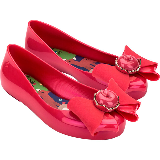 Kids Sweet Love & Snow White Ballerina Shoes, Red