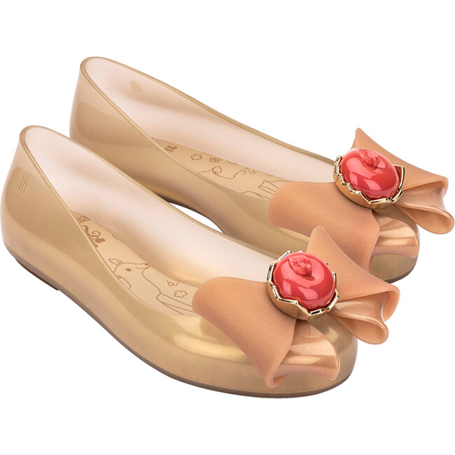 Kids Sweet Love & Snow White Ballerina Shoes, Beige