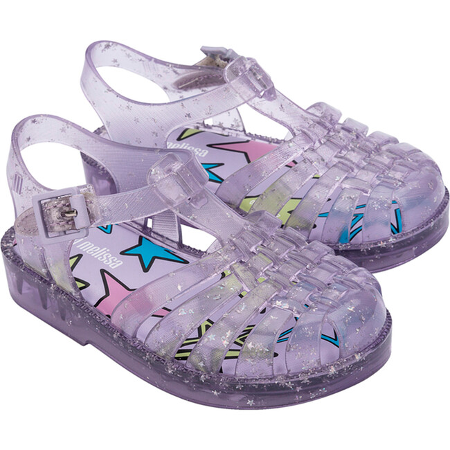 Kids Possession Shiny Elements Sandals, Purple