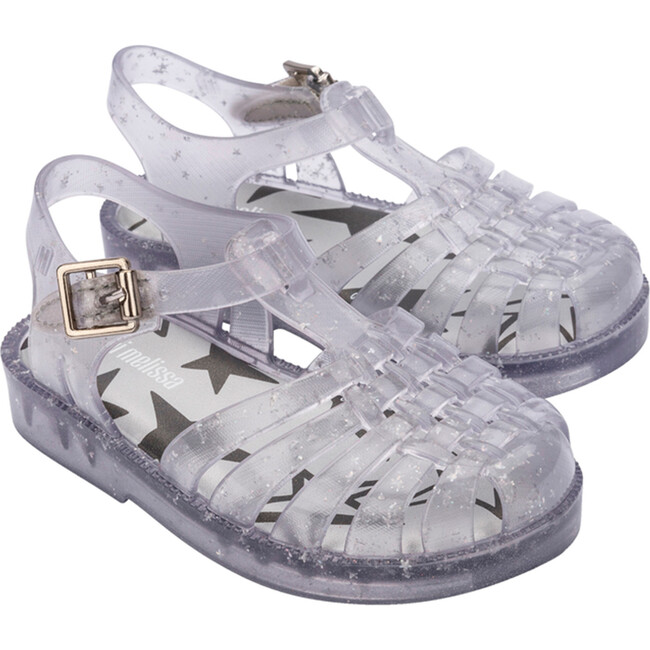 Kids Possession Shiny Elements Sandals, Clear