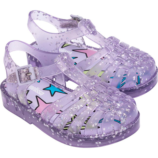 Baby Possession Shiny Elements Sandals, Purple