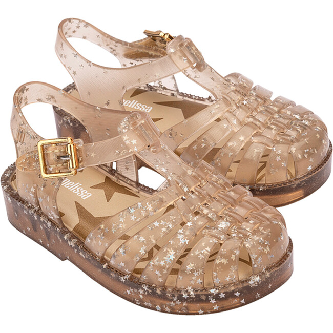 Baby Possession Shiny Elements Sandals, Beige