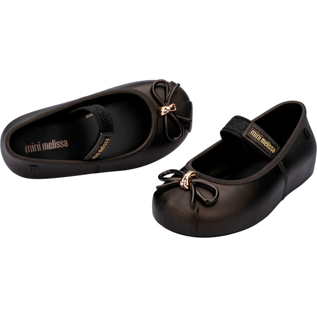 Baby Sophie Ballerina Shoes, Black - Flats - 4