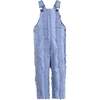 Striped Adjustable Buckle Denim Overall, Blue - Overalls - 1 - thumbnail