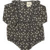 Deirdra Sweet Floral Print Ruffle Bubble, Midnight - Onesies - 1 - thumbnail