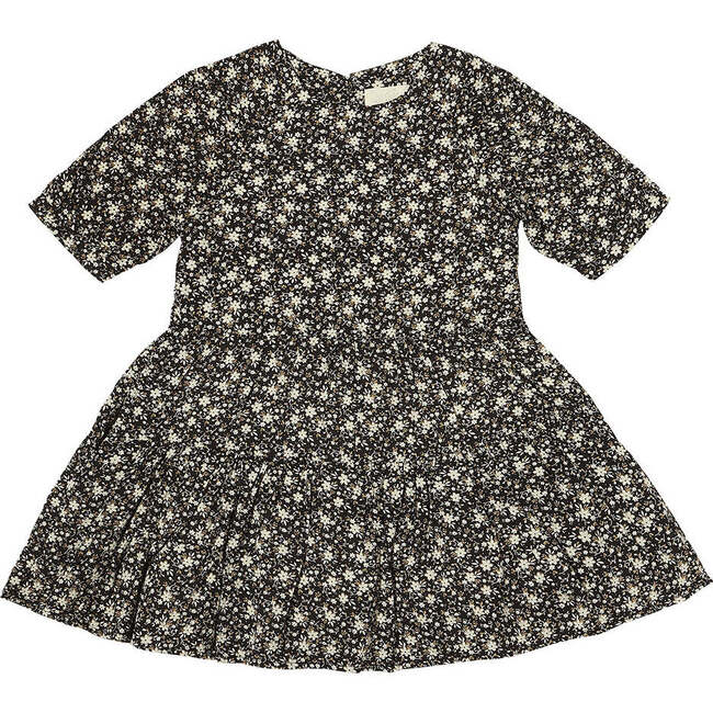 Alice Ditsy Floral Print 2-Tiered Peasant Dress, Midnight