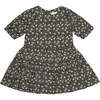 Alice Ditsy Floral Print 2-Tiered Peasant Dress, Midnight - Dresses - 1 - thumbnail