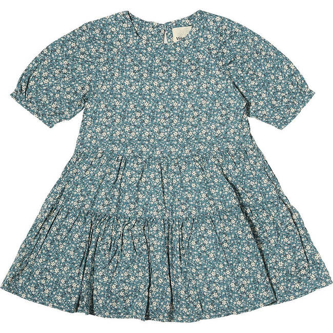 Alice Ditsy Floral Print 2-Tiered Peasant Dress, Evermore