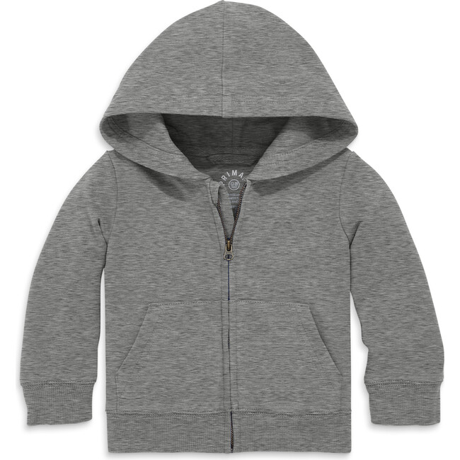 The Baby Zip Hoodie, Heather Storm Gray