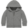 The Baby Zip Hoodie, Heather Storm Gray - Sweatshirts - 1 - thumbnail