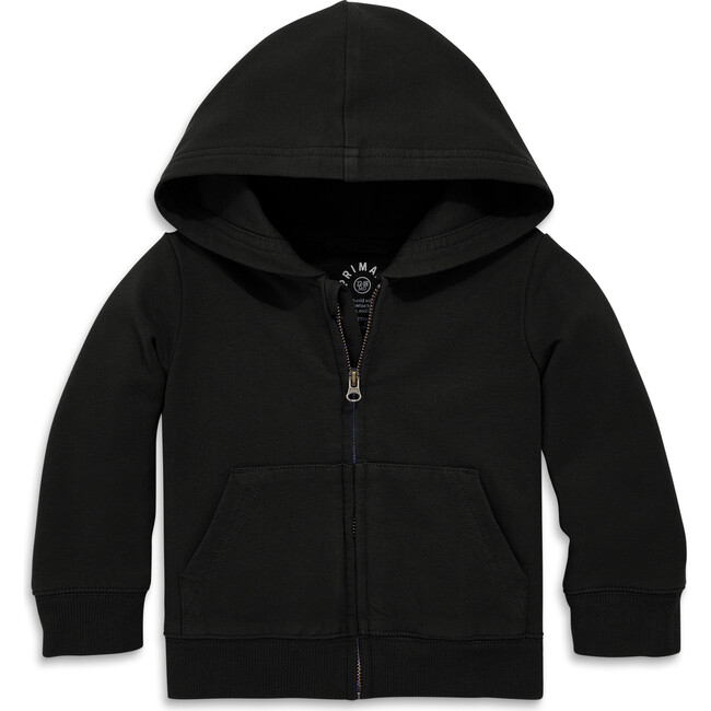 The Baby Zip Hoodie Black Primary Tops Maisonette