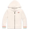 Stripe Trim Zip Hoodie, Oat - Jackets - 1 - thumbnail