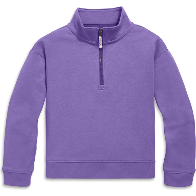 Quarter Zip Sweatshirt, Violet