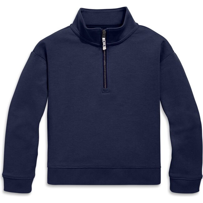 Quarter Zip Sweatshirt, Navy