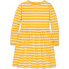 Long Sleeve Perfect Pocket Dress In Stripe, Sunflower Ivory Stripe - Dresses - 1 - thumbnail