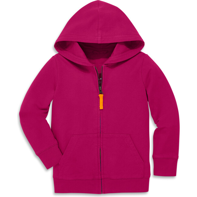 The Zip Hoodie, Raspberry