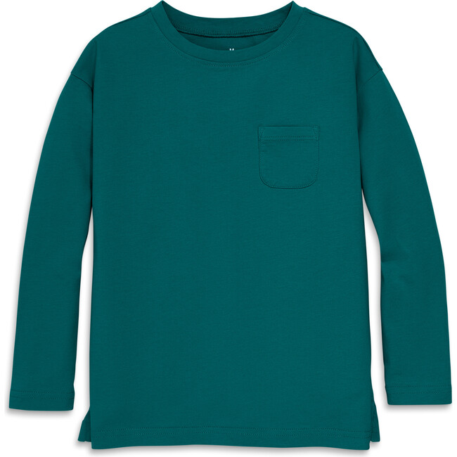 Long Sleeve Legging Tee, Spruce - T-Shirts - 1