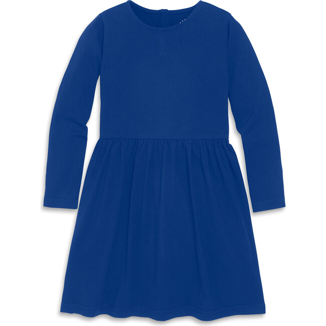 Long Sleeve Perfect Pocket Dress, Cobalt