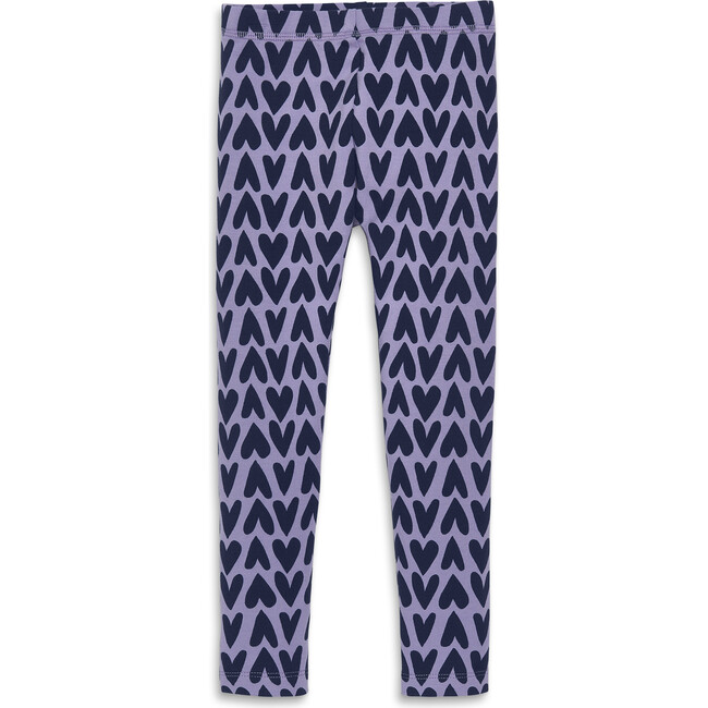 Cozy Legging In Cutout Heart, Iris Navy Heart