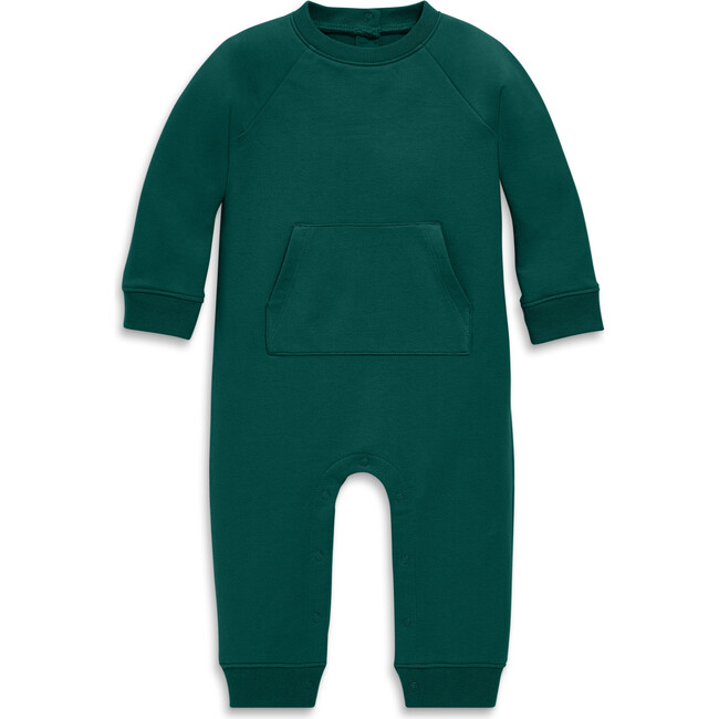 Baby Sweatshirt Romper, Ivy