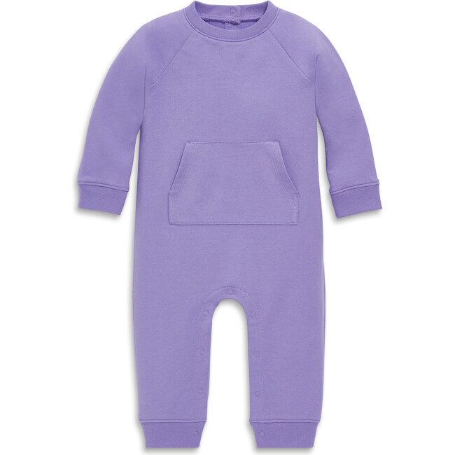 Baby Sweatshirt Romper, Iris