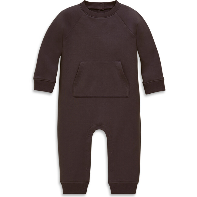 Baby Sweatshirt Romper, Cocoa