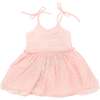 Toddler Dotted Mesh Pointelle Ballet Dress w/ Lined Skirt, Pale Pink - Dresses - 1 - thumbnail