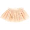 Dotted Mesh Frill Tutu Skirt, Natural - Skirts - 1 - thumbnail