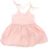 Toddler Dotted Mesh Pointelle Ballet Dress w/ Lined Skirt, Pale Pink - Dresses - 2