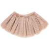 Dotted Mesh Frill Tutu Skirt, Clay - Skirts - 1 - thumbnail