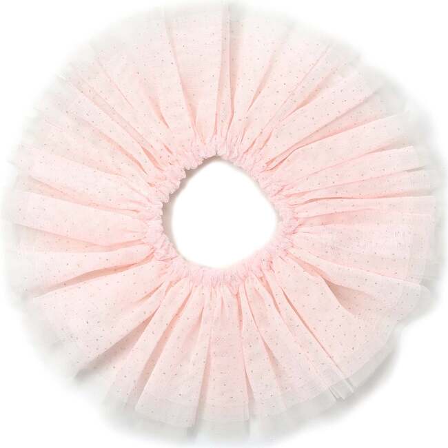 Frill Tutu Pale Pink/Gold Over Cream Tulle, Cream - Skirts - 2