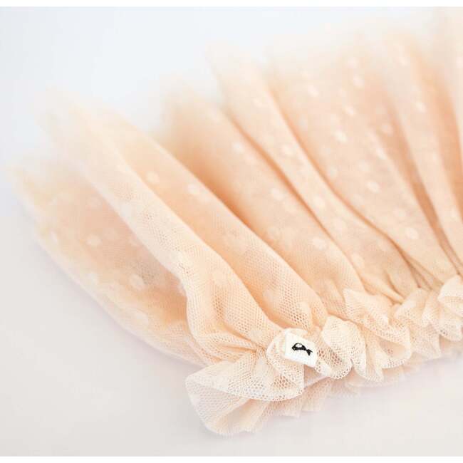 Dotted Mesh Frill Tutu Skirt, Natural - Skirts - 2