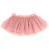 Dotted Mesh Frill Tutu Skirt, Blush - Skirts - 1 - thumbnail