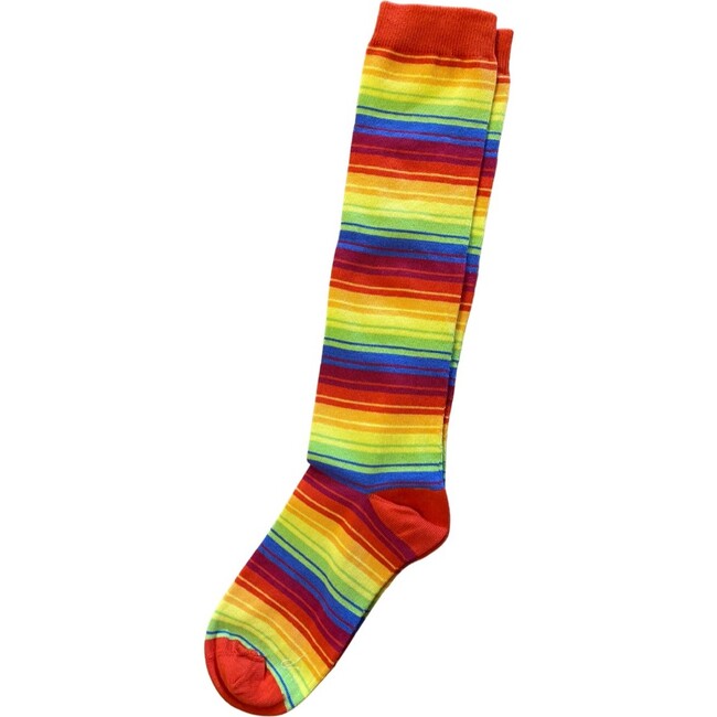 Rainbow Striped Knee High Socks