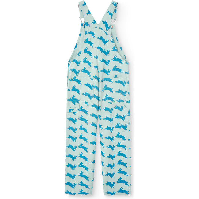 Padoek42 Woven Relaxed Fit Overalls, Soft Blue - Overalls - 2